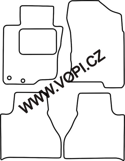 Autokoberce Nissan Navara NP300 2015 - Autofit (3270)